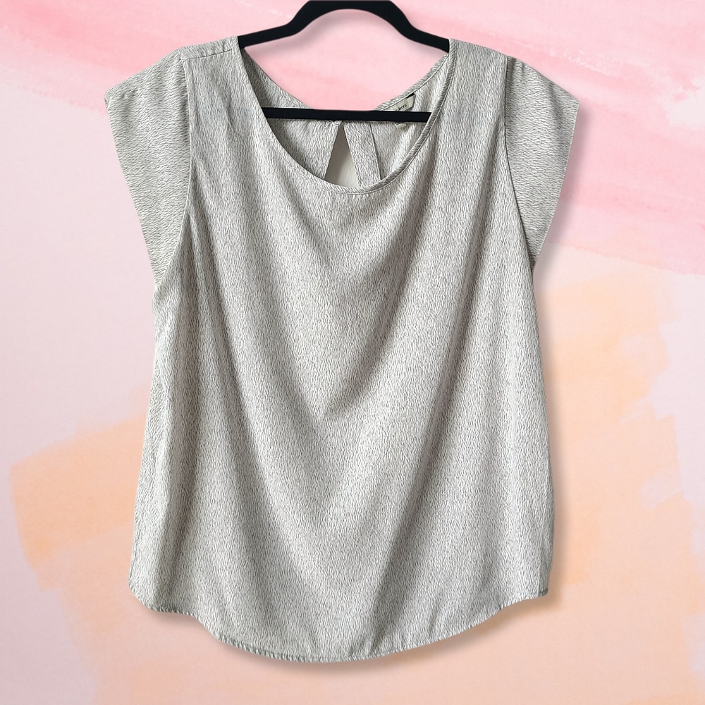 Calvin Klein Jeans Grey Short Sleeve Blouse